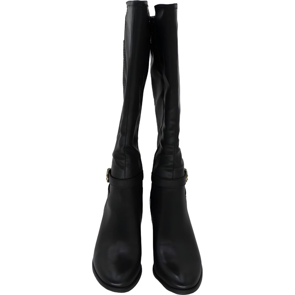 Soul Naturalizer Uptown Black Knee High Faux Leather Boots Size 8 Wide - Picture 5 of 6